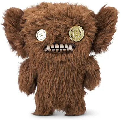 Front. Fuggler - Fuggler Gold Fuggs by ZURU Funny Ugly Monster, Plush, Collectible, Toy (Grumpy Grumps - Eyes) - Assorted Pre-Pack.