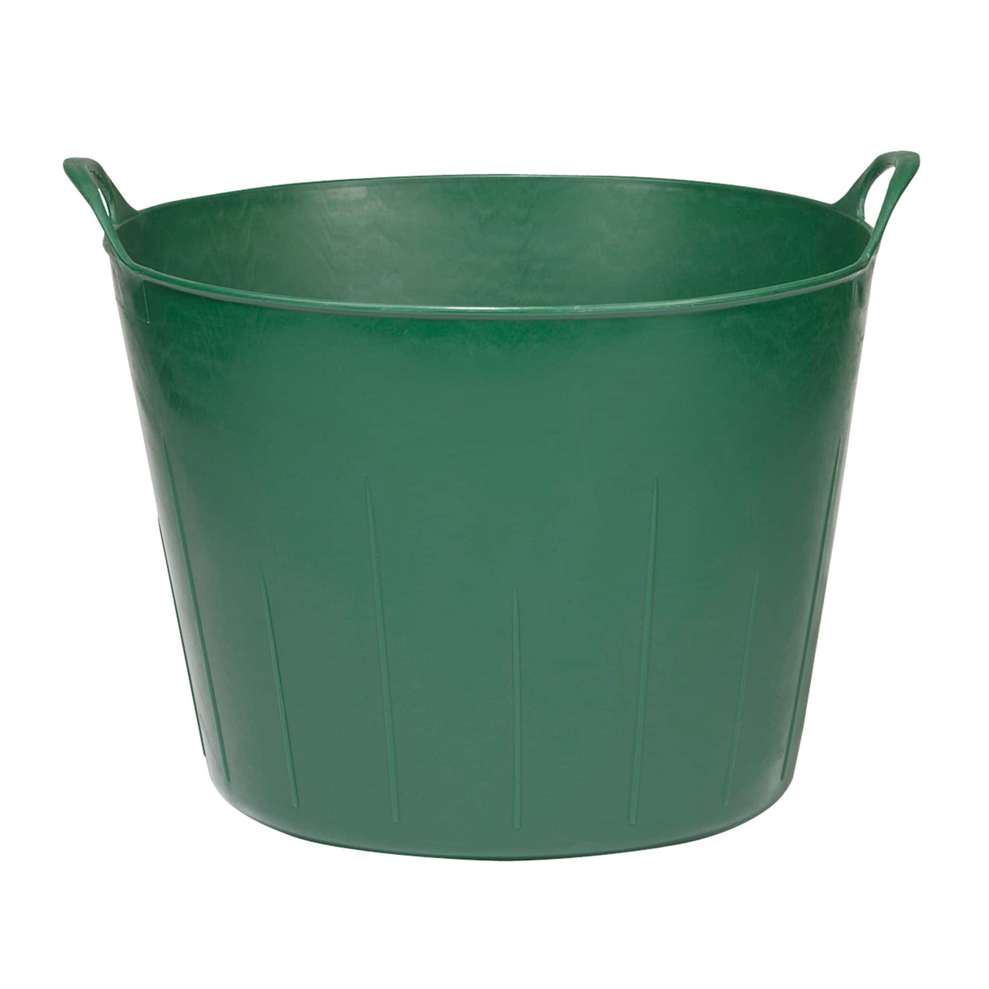Little Giant - 11 Gallon Heavy Duty Farm Bucket Poly/Rubber Flex Tub with Handles