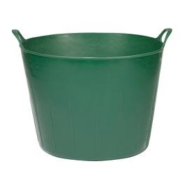 Little Giant - 11 Gallon Heavy Duty Farm Bucket Poly/Rubber Flex Tub with Handles