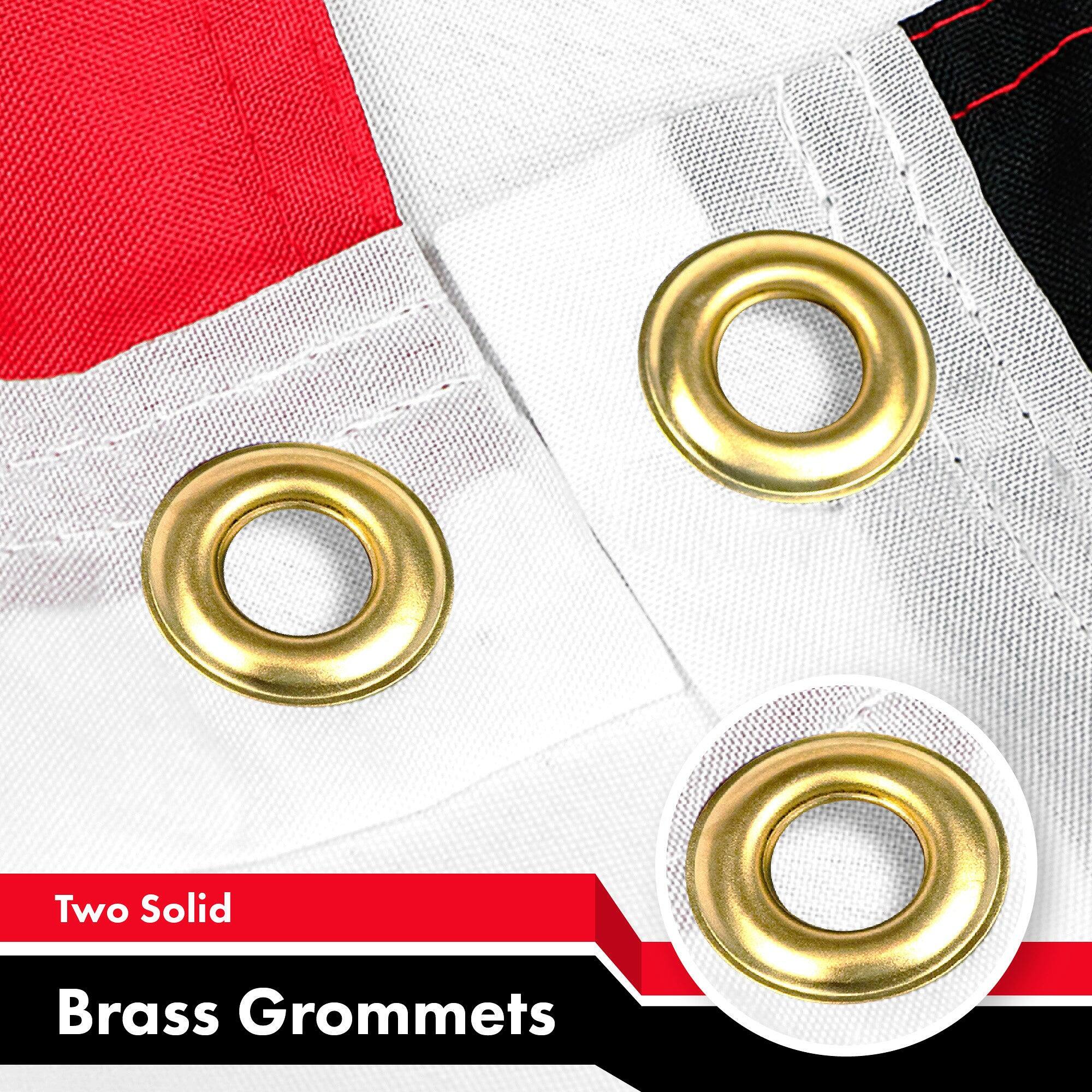 Two Solid Brass Grommets