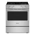 Maytag - 30 in. Wide 5 elements 5.3 Cu. Ft Slide-In Electric Range with Grill Mode and No Preheat Air Fry - Stainless Steel