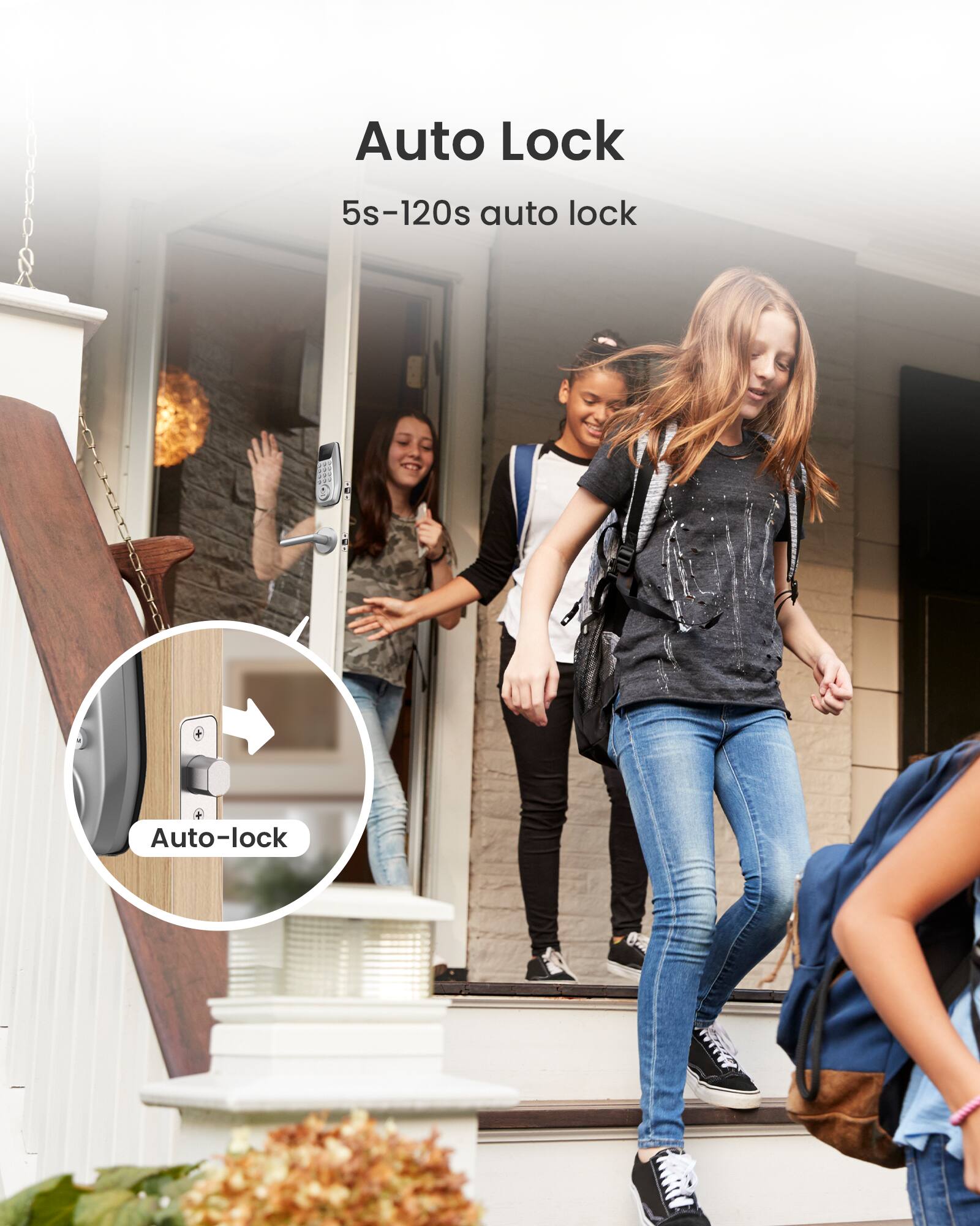 Auto Lock  
5s-120s auto lock  
Auto-lock