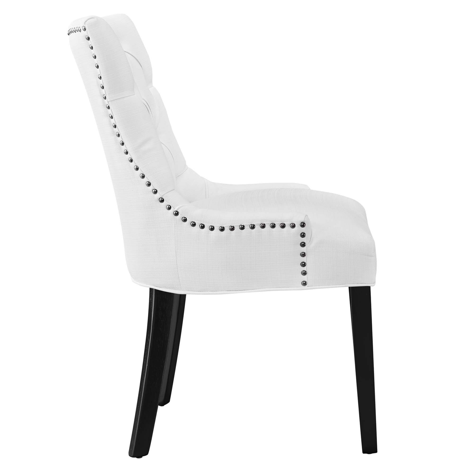 Back. Modway - Regent Tufted Fabric Dining Chair by Modway - White.