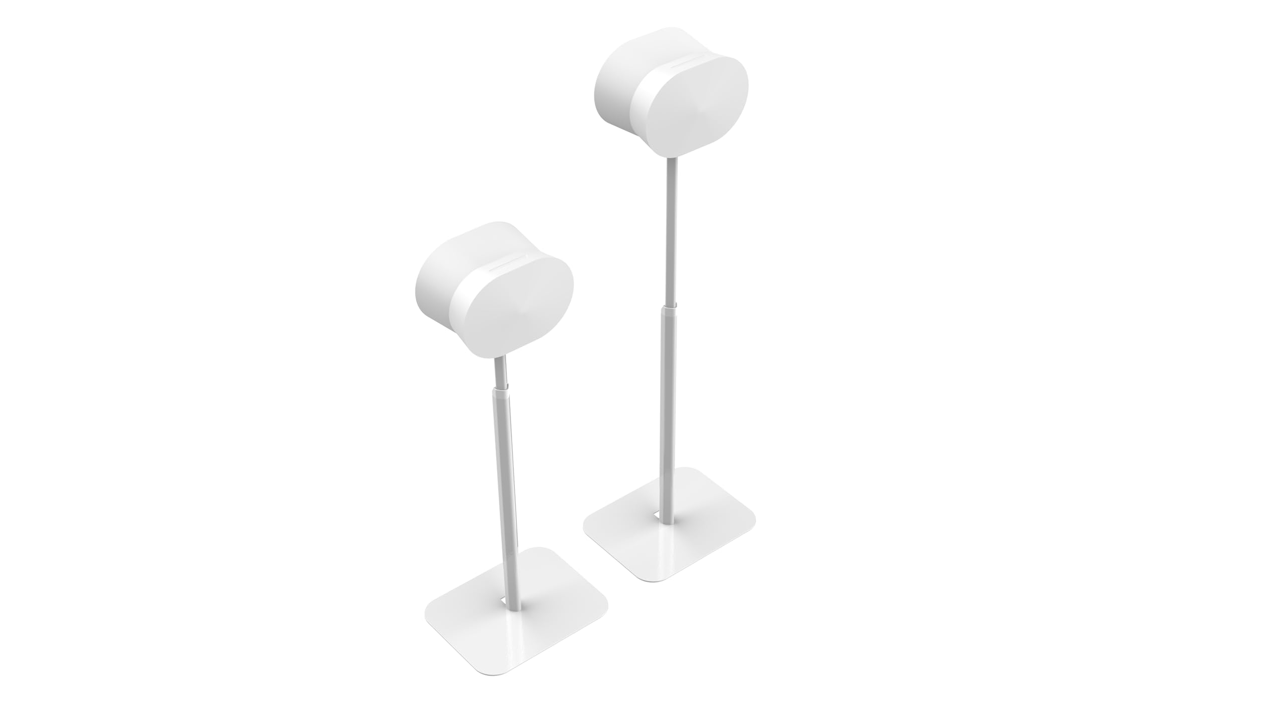 Alt View 8. Flexson - FLEXSON Essentials Adjustable Floor Stands for Sonos Era 300 (White, Pair) - "NA".