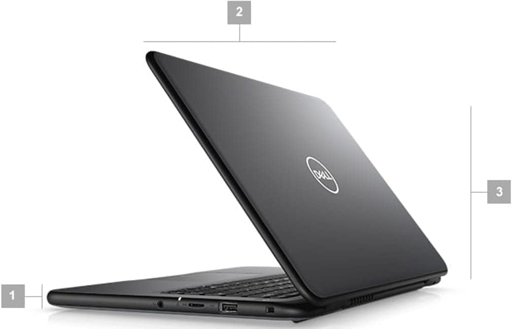 Angle. Dell - Dell Latitude 3310 13.3 Inch 1920 x 1080 Touch Screen Laptop, Core i5-8265U, 16GB RAM, 512GB SSD, HDMI, Windows 11 Pro - Black.