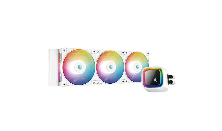 Intel Fan Pin Deepcool LS720 WH 360mm Liquid CPU Cooler, 3100RPM Pump, Intel & AMD ...