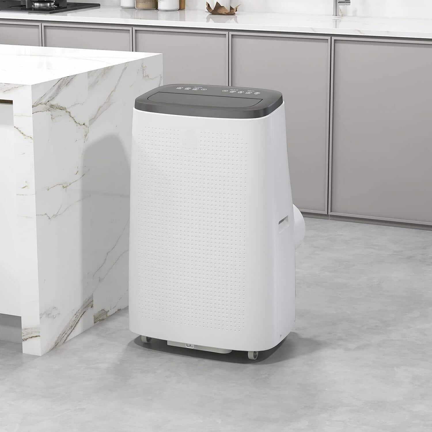 Acekool - 14000 BTU Portable Air Conditioner 3-In-1 AC Unit with Cooling, Dehumidifier, Fan - White