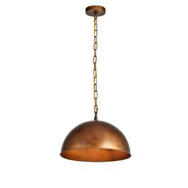 Living District - Merce Collection Pendant D15 H10 Lt:1 Finish - Manual Brass