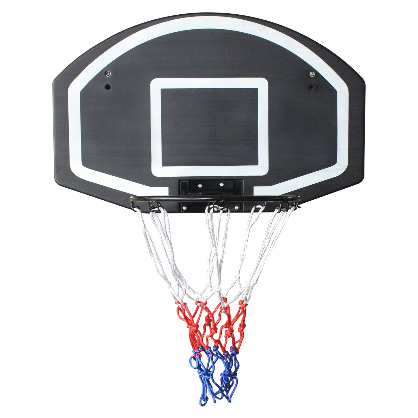 APRILSOUL - Wall mounted Basketball Hoop 29x18 Shatterproof Folding Indoor Outdoor - Black