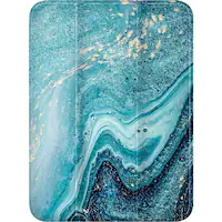 SaharaCase - Folio Case for Apple iPad mini (A17 Pro) and Apple iPad mini (6th Generation 2021) - Green Marble - Front_Zoom