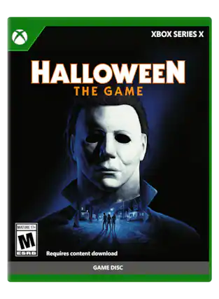 XBOX SERIES X
HALLOWEEN THE GAME
MATURE 17+ M ESRB
Requires content download
GAME DISC - M (Mature 17+)