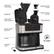 - REMOVABLE FILTER BASKET
- GROUND COFFEE HOLDER
- BREWER LID
- COFFEE CAPSULE HOLDER
- SINGLE SERVE WATER RESERVOIR
- SINGLE SERVE LID
- BREWER WATER RESERVOIR
- CARAFE
- WARMING PLATE
- Drip Tray
- AC power