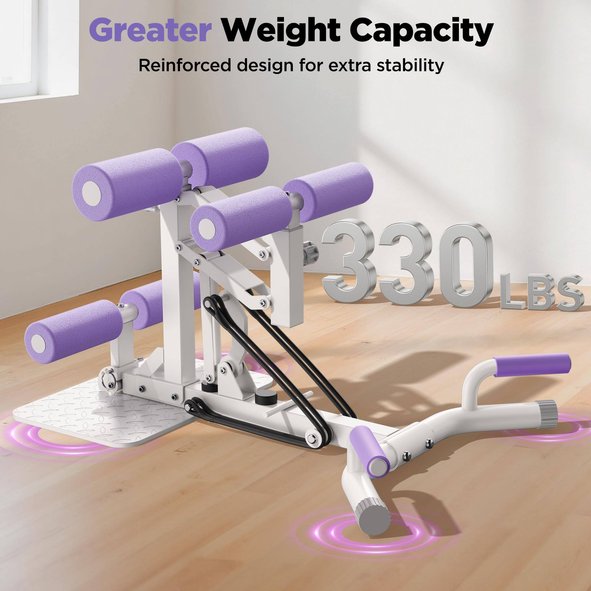Greater Weight Capacity  
Reinforced design for extra stability  
330 LBS