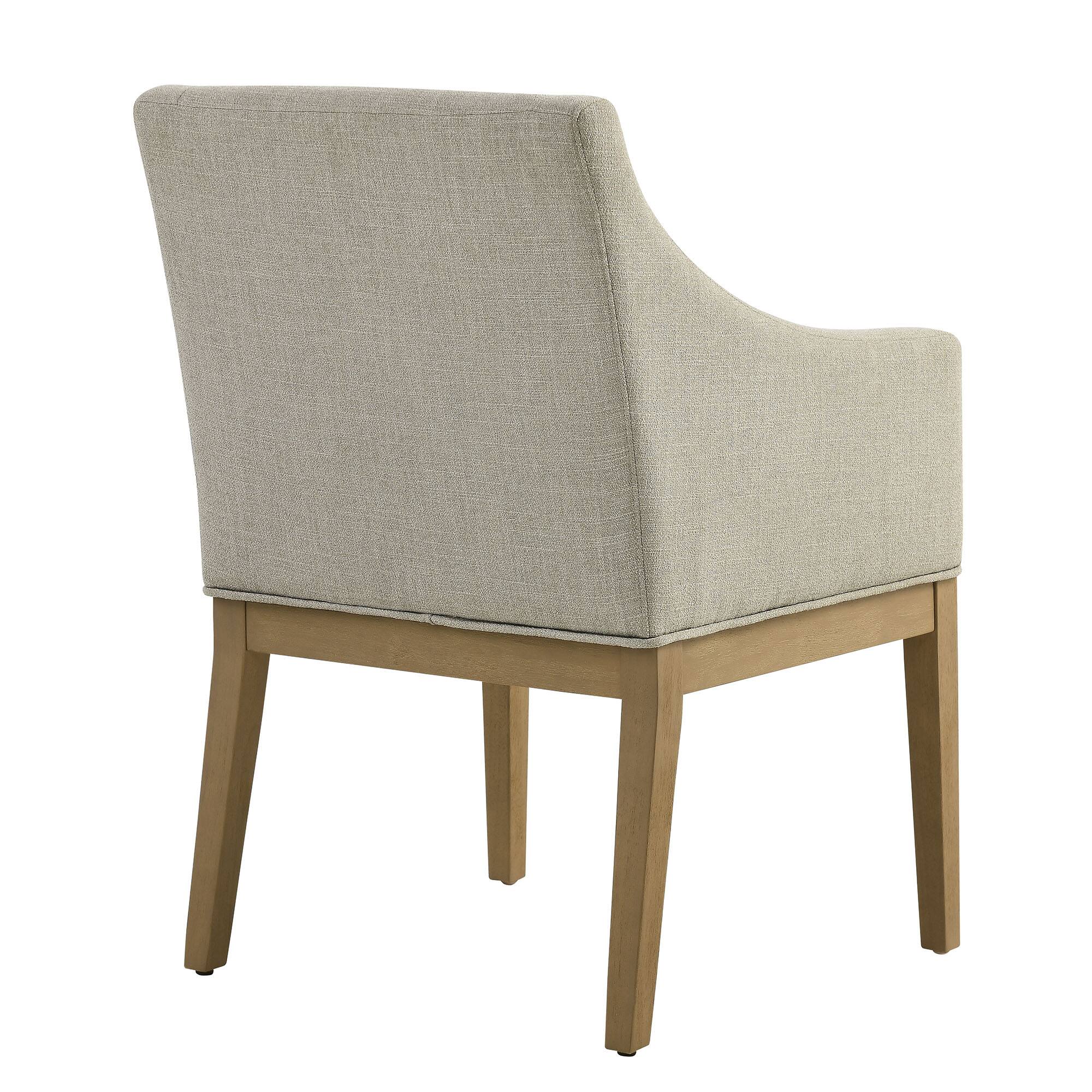Alt View 1. Modway - Alton Fabric Upholstered Dining Armchair by Modway - Linen Natural.