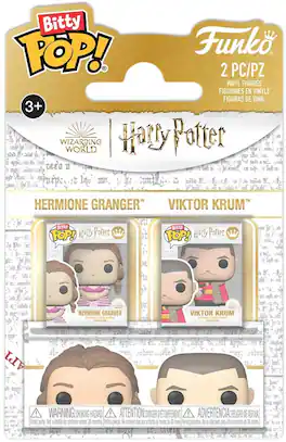 Funko - Bitty POP: Harry Potter and the Goblet of Fire 2-Pack - Hermione & Krum - COLLECTIBLES - Multicolor