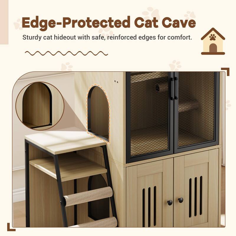 Edge-Protected Cat Cave  
Sturdy cat hideout with safe, reinforced edges for comfort.