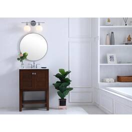 Living District - Collier 2 light Wall sconce - Chrome And Frosted White Glass