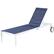 Front. Mod Furniture - Peyton Sling Armless Chaise Lounge - White/Navy.