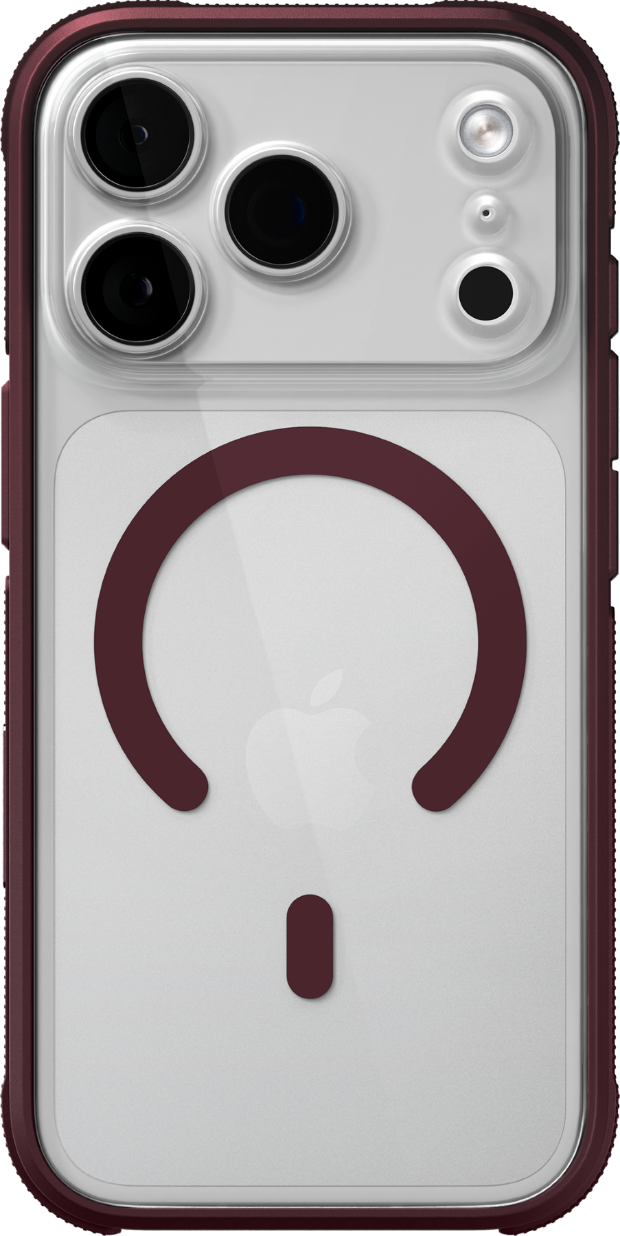 Alt View 3. dbrand - Ghost Case with MagSafe for Apple iPhone 18 Pro / iPhone 17 Pro - Burgundy.