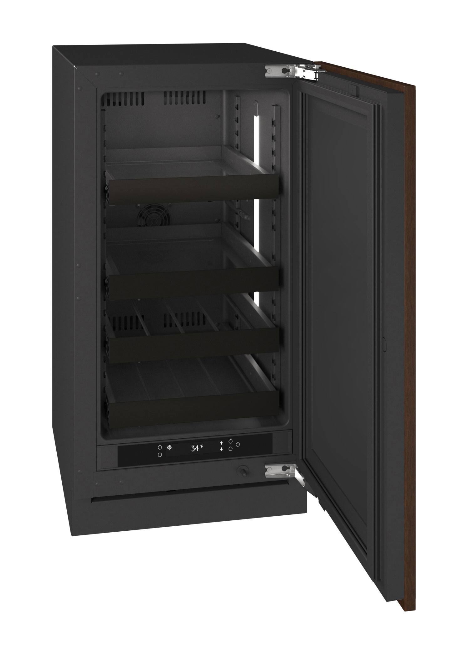 Alt View 3. U-Line - U-Line 18"W. 3.5 Cu.Ft. Built-In Beverage Center - Panel Ready - Integrated Solid.