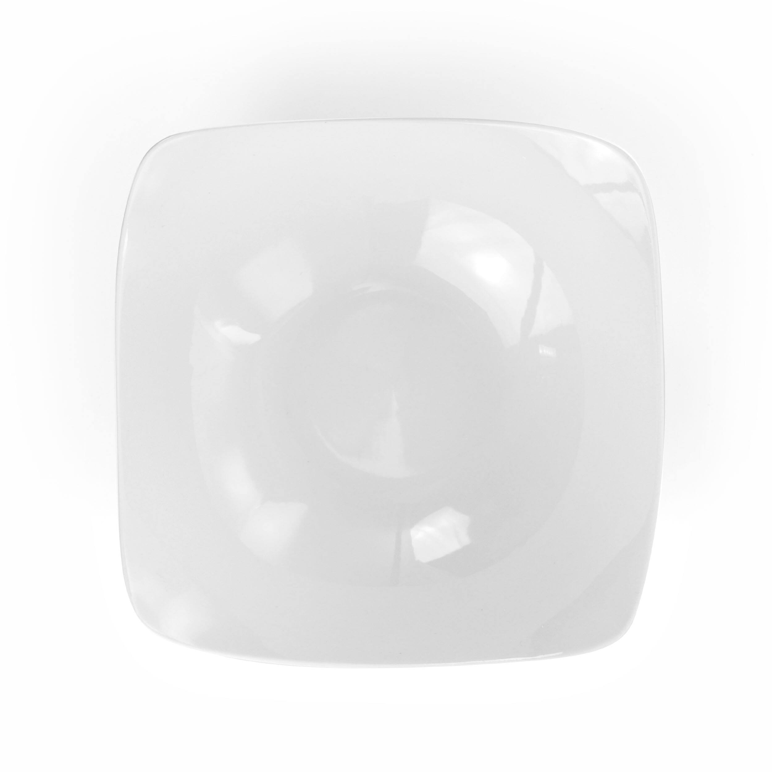 Alt View 9. Elama - Elama Newman 18 Piece Square Porcelain Dinnerware Set in White - White.