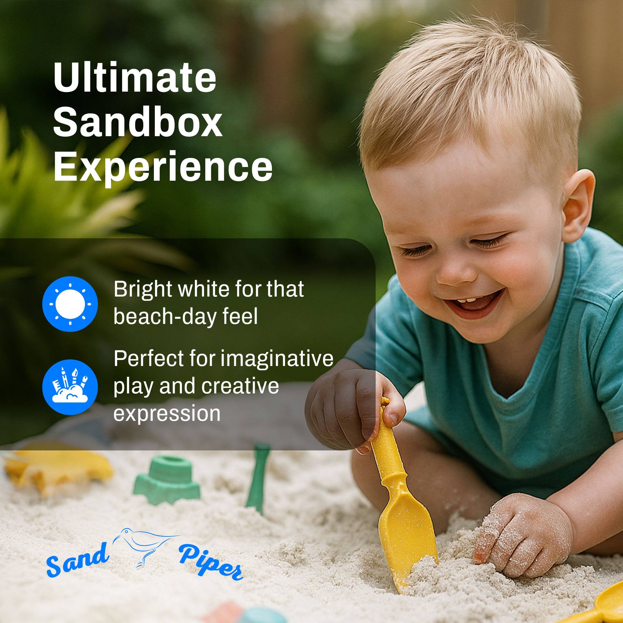 Ultimate Sandbox Experience

- Bright white for that beach-day feel
- Perfect for imaginative play and creative expression

Sand Piper