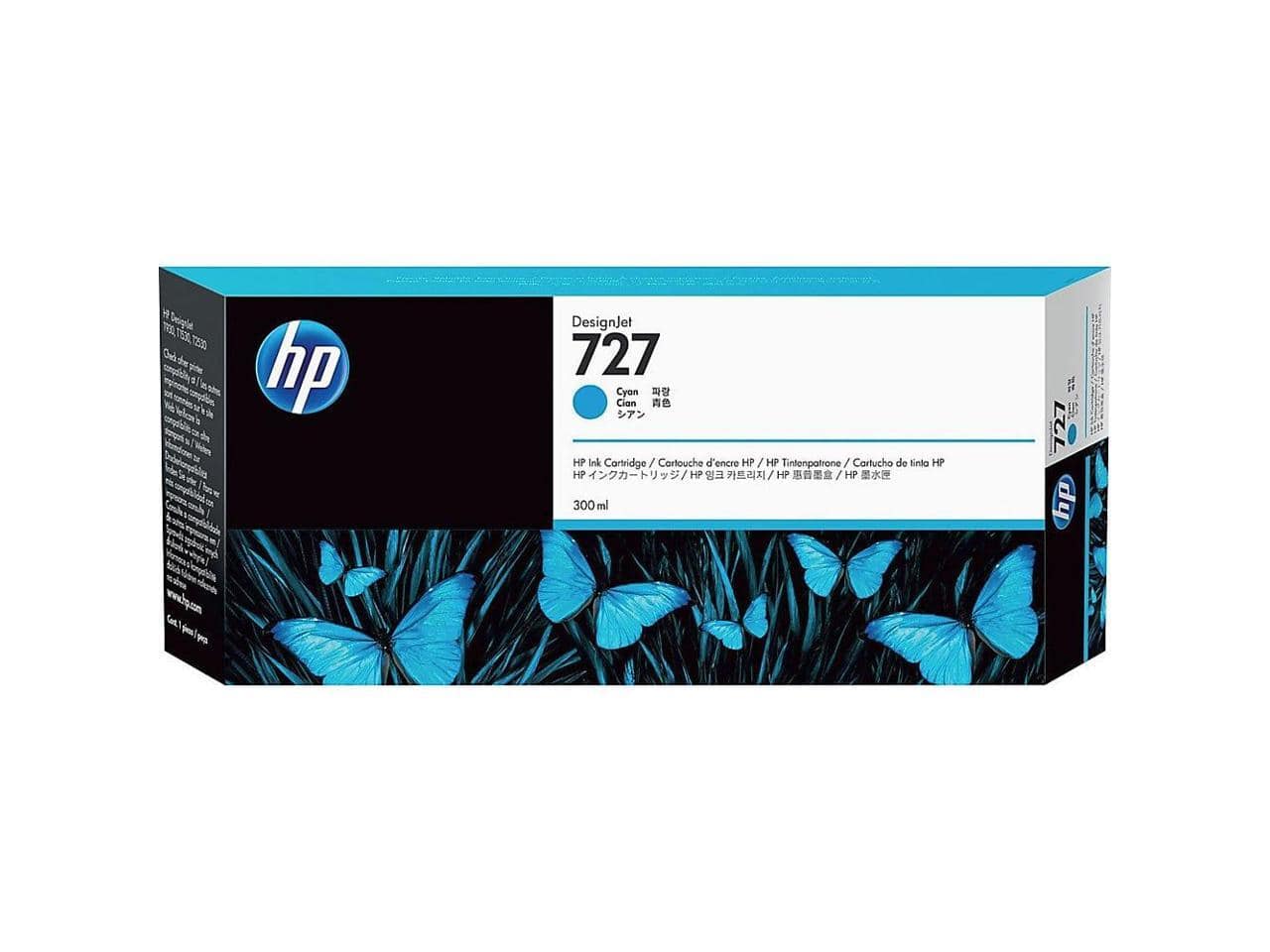HP - 727 300-ml Cyan DesignJet Ink Cartridge, F9J76A