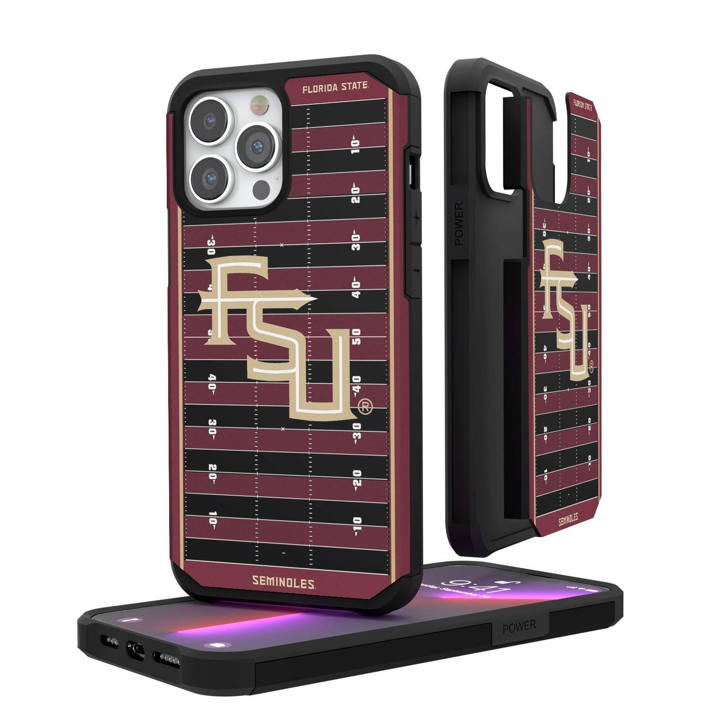 Keyscaper - NCAA - Florida State Seminoles Logo Field iPhone Rugged Case - 12 Pro Max - Multicolor price history on PriceWatchPro