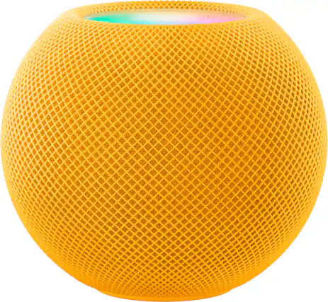 Front. Apple - HomePod mini - Yellow.