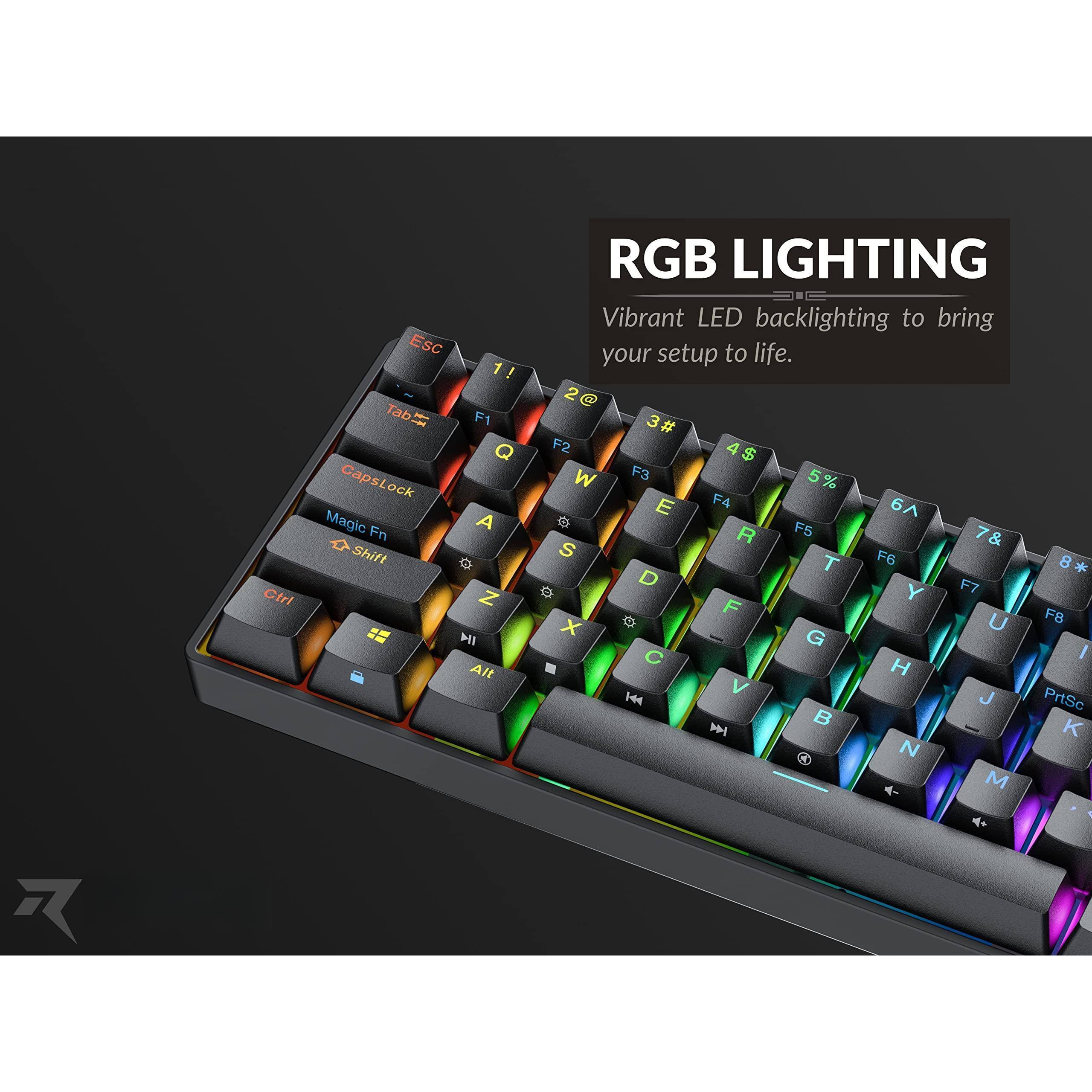 Ctrl Esc 1! Tab F1 Q CapsLock Magic A Fn Shift & Z HI Alt RGB LIGHTING Vibrant LED backlighting to bring your setup to life. 2@ 3# F2 4$ W F3 5% E F4 6^ R F5 7& S F6 T 8* D F7 9( F F8 Y F8 X U G C I H V J 144 PrtSc B K M N M