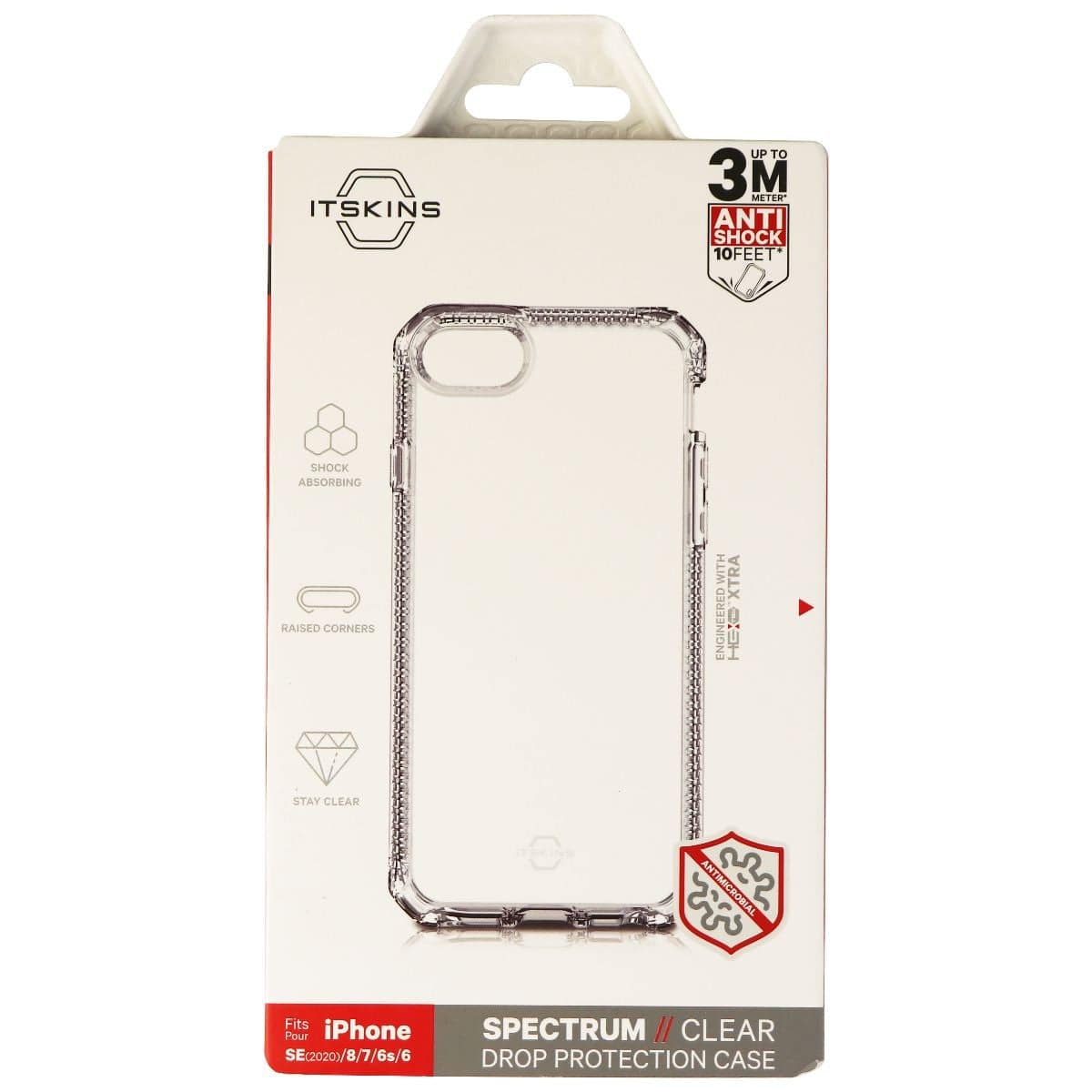 Itskins - Spectrum Case for Apple iPhone SE (2020) / 8 / 7 / 6s - Clear