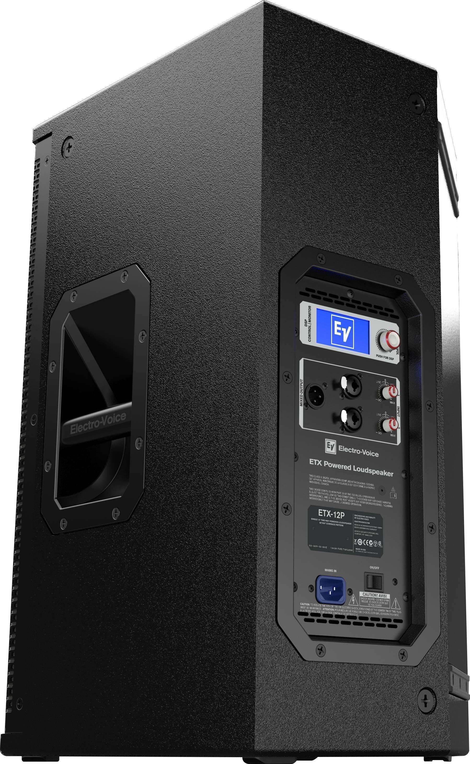 + MONTOR au CONTROL Ey Puts - - Electro-Voice MIRED.OUTPUT - - - Ey Electro-Voice ETX Powered Loudspeaker - ans - n S - i MIMA - - - - wtn - - - ta UN - - 1 - - - -A - - - - - - - ETX-12P - A - - - - CEC - . QNOrF - - .S - -. CAUTION AVSI -. - - - - o I - - - - - t