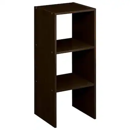 Front. ClosetMaid - ClosetMaid Decorative Home Stackable 2-Cube Organizer Storage 31-Inch, Espresso - Espresso.