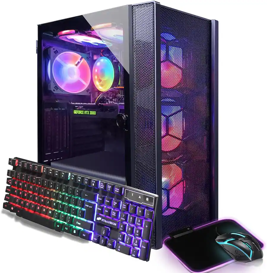 STGAubron Gaming PC Computer Desktop, GeForce RTX 3060 12G, Intel