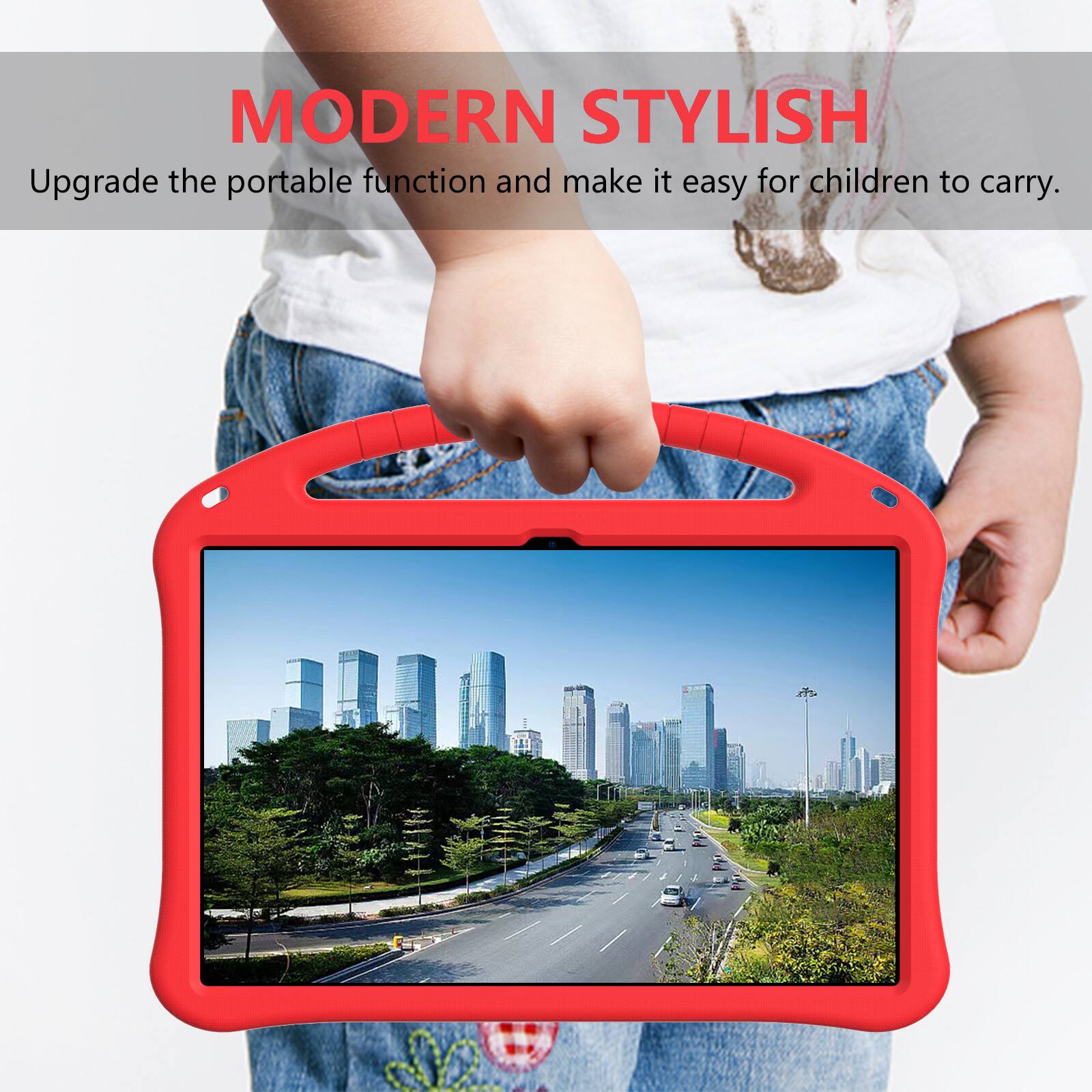 MODERN STYLISH  
Upgrade the portable function and make it easy for children to carry.