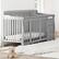 Alt View 11. Storkcraft - Portofino 5-in-1 Convertible Crib and Changer - Pebble Gray.