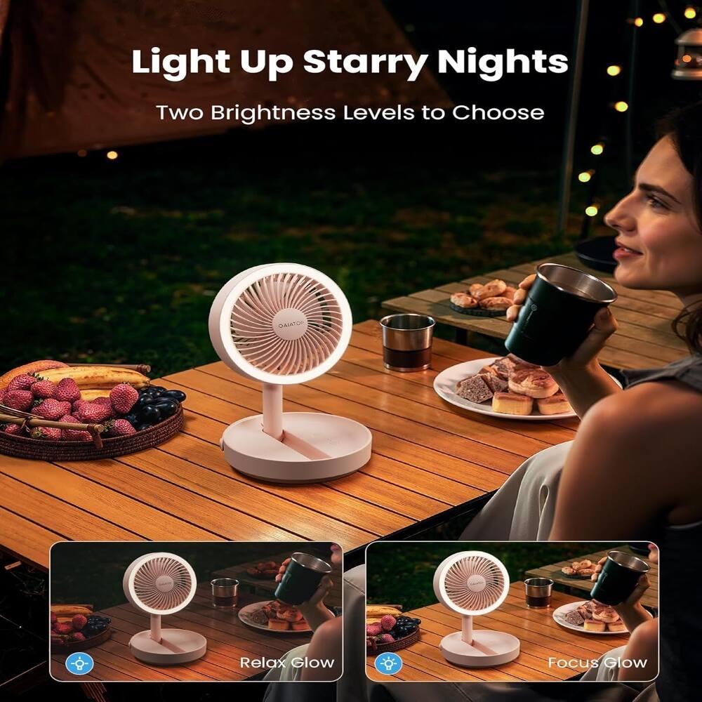 Light Up Starry Nights  
Two Brightness Levels to Choose  

Relax Glow  
Focus Glow