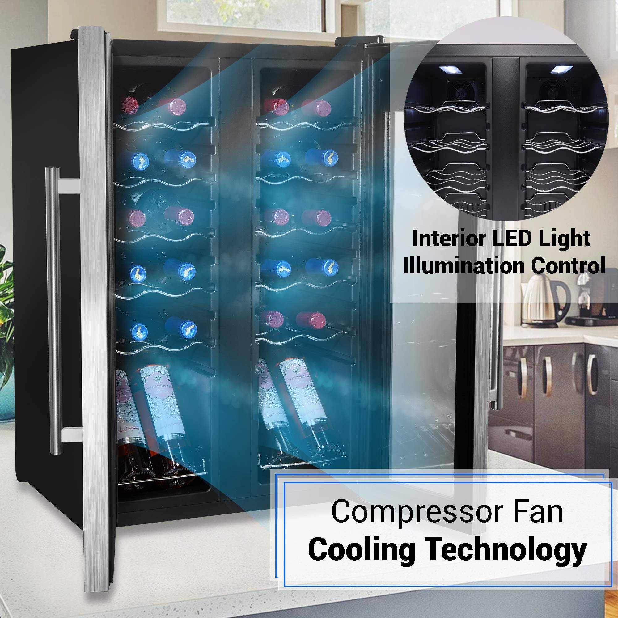Interior LED Light Illumination Control  
Compressor Fan Cooling Technology