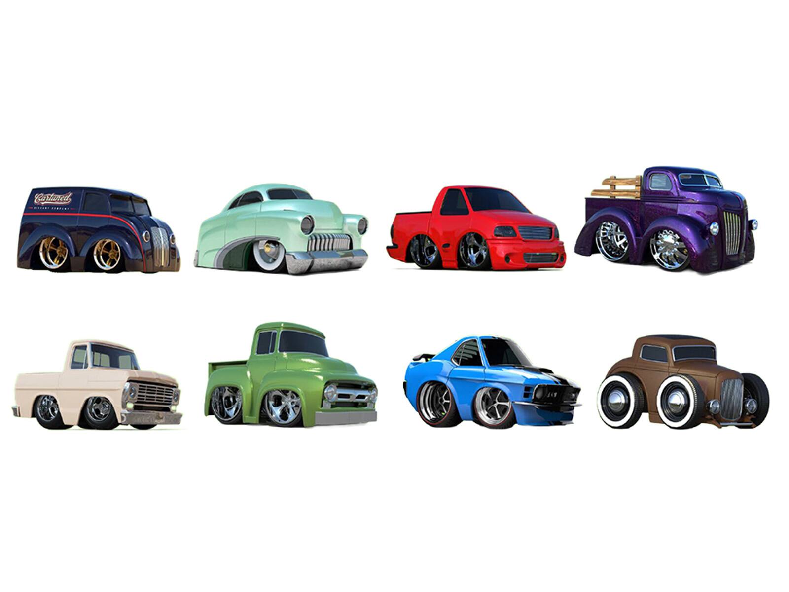 Alt View 1. Car Tuned - "Mainline" 2026 Series 10 Set of 8 Pieces Diecast Model Cars by CarTuned.