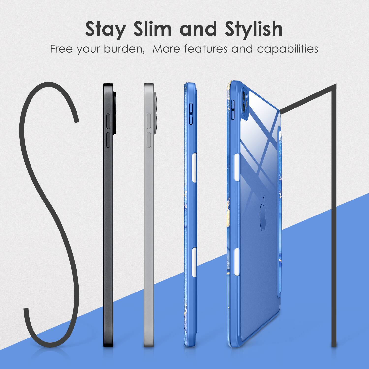 Stay Slim and Stylish  
Free your burden, More features and capabilities