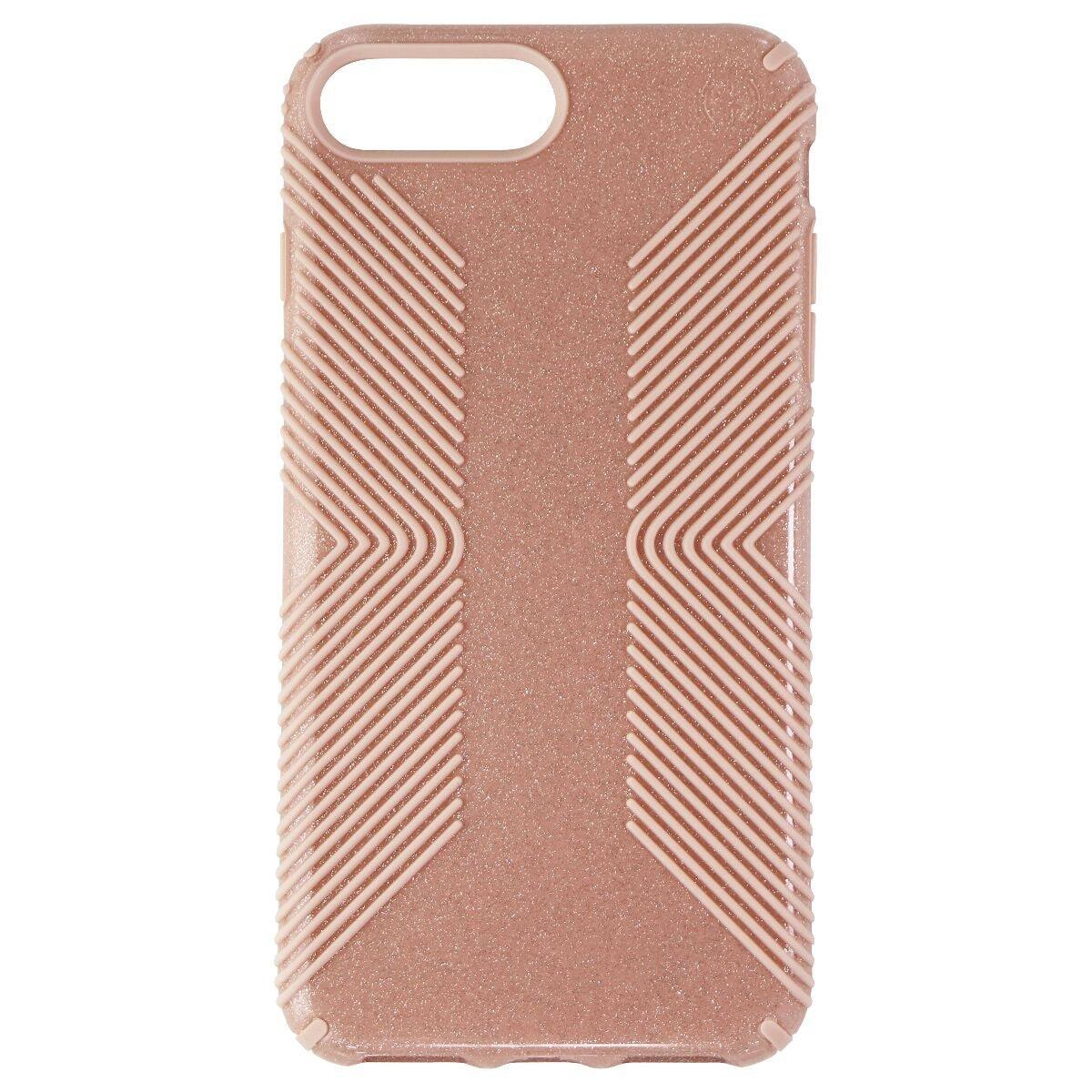 Back. Speck - Speck Case for iPhone 6s plus, 7 plus, 8plus - Pink and Glitter.