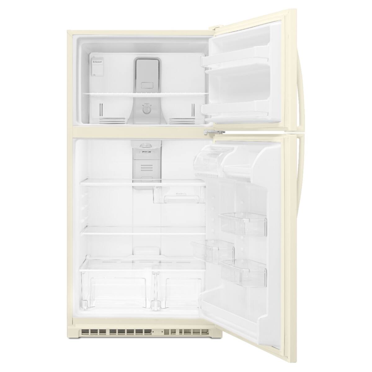 Angle. Whirlpool - Whirlpool - 20.5 Cu. Ft. Top-Freezer Refrigerator - Biscuit - Biscuit.