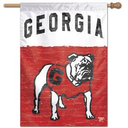 WinCraft - Georgia Bulldogs 28" x 40" College Vault Single-Sided House Banner - Multicolor