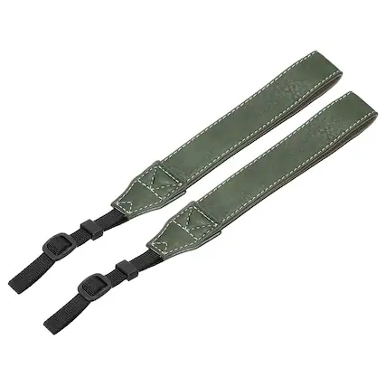 Front. Unique Bargains - 2pcs Camera Wrist Straps, PU Leather Hand Strap Adjustable Wristlet Lanyards for DSLR SLR Digital Camera - Green.