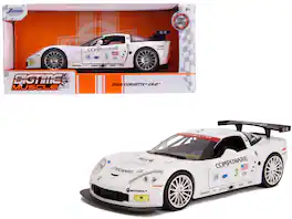 Jada - 2005 Chevrolet Corvette C6-R #3 Olivier Beretta - Oliver Gavin "Compuware" "Bigtime Muscle" 1/24 - White