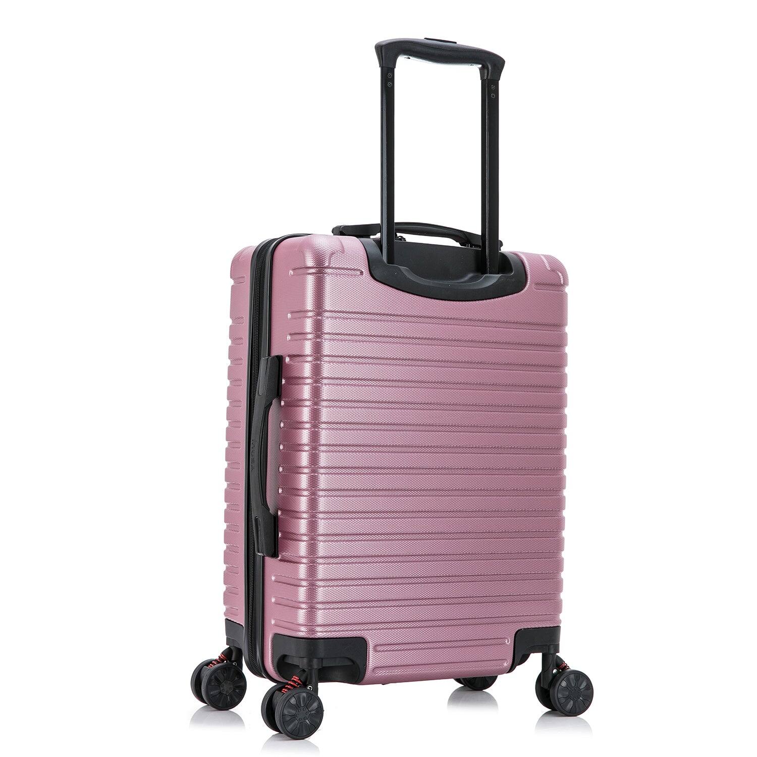 Alt View 1. InUSA - Deep lightweight hardside spinner luggage 20" carry-on - ROSE GOLD.