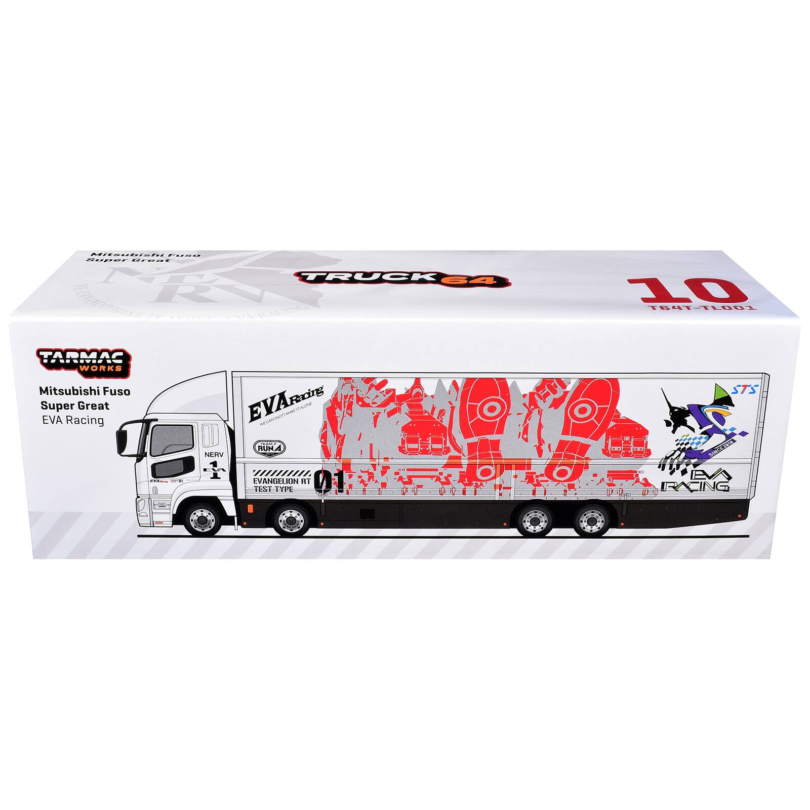 Mitsubishi Fuso Super Great NE TRUCK 64 NE RV CANGNOTIMAKE RACING TARMAC WORKS Mitsubishi Fuso Super EVA Racing Great EVARacing - ... RUNA NERV ////////// CORNING 2019 EVANGELION RT TEST TYPE

10 T64T-TLO01 STS EVA RACING