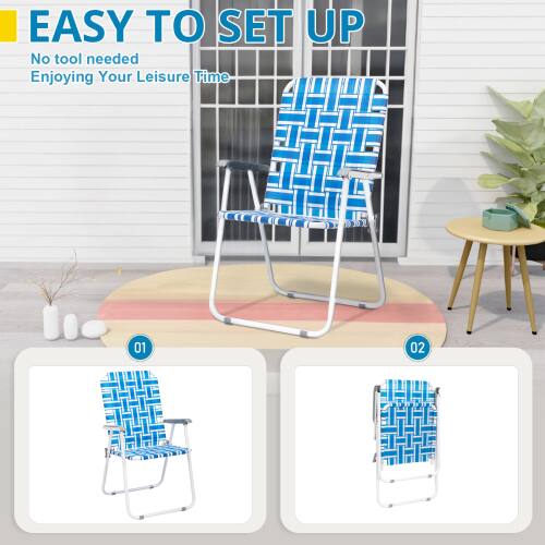 EASY TO SET UP  
No tool needed  
Enjoying Your Leisure Time  

01  
02