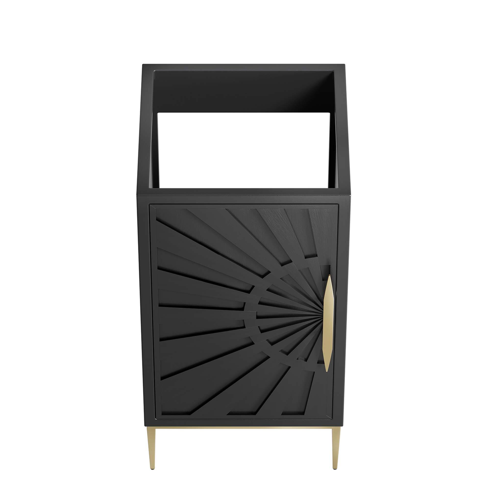 Alt View 4. Modway - Awaken Bathroom Cabinet Basin Not Included by Modway - Black.