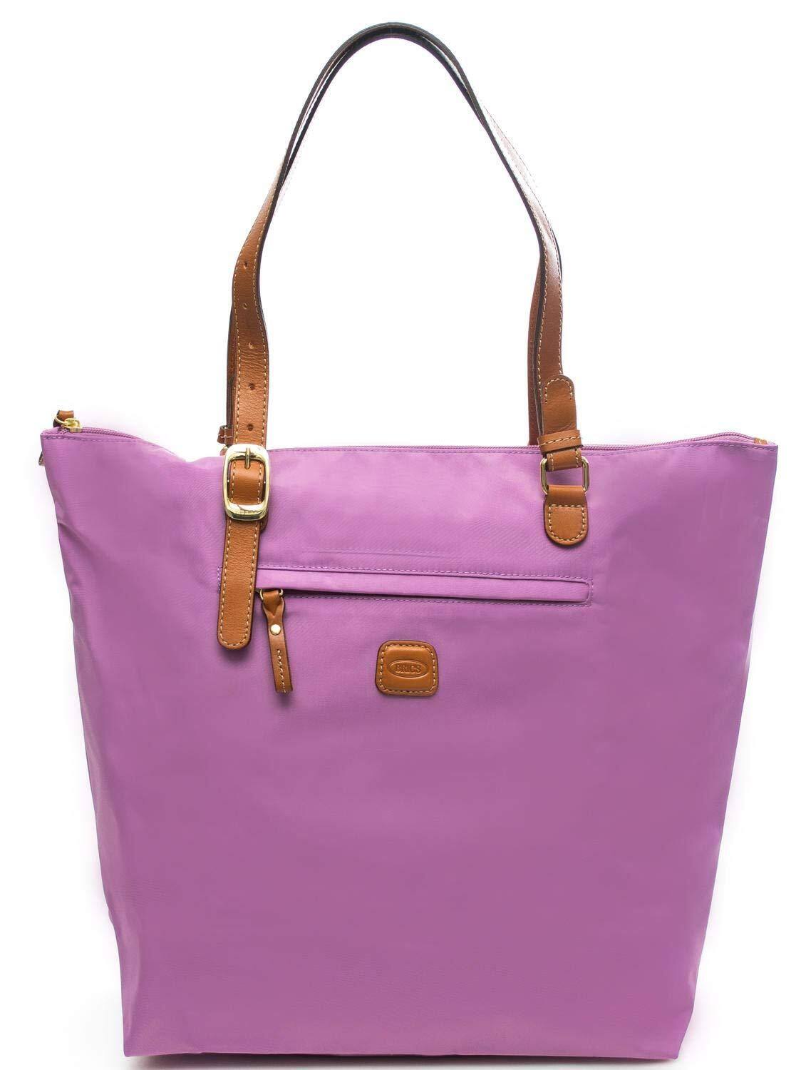 Front. Bric's - Bric's X-Bag Large Sportina Shopper Travel Totes Violet - Violet.